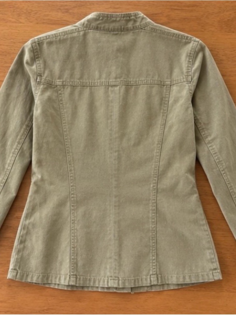 CAbi Olive Utility Button-Front Jacket - Picture 2 of 3